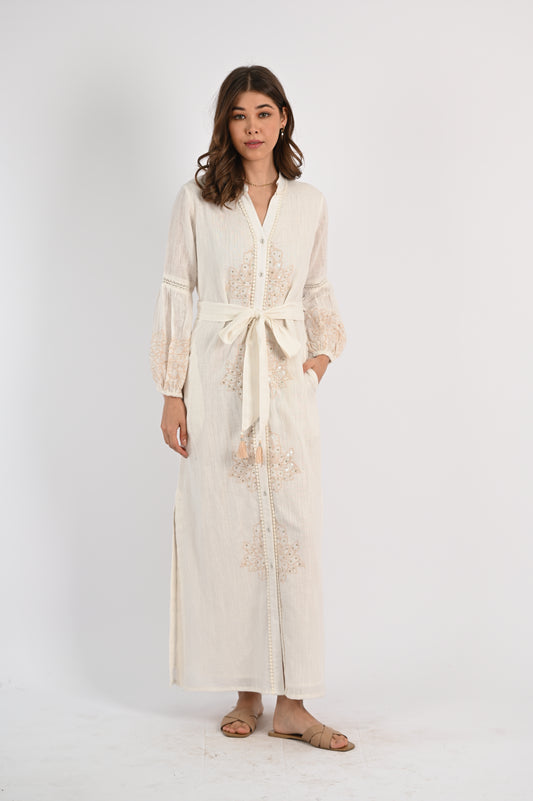 OLIVIA MAXI EMBROIDERED