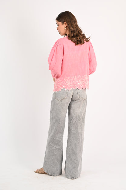 RICA TOP EMBROIDERED