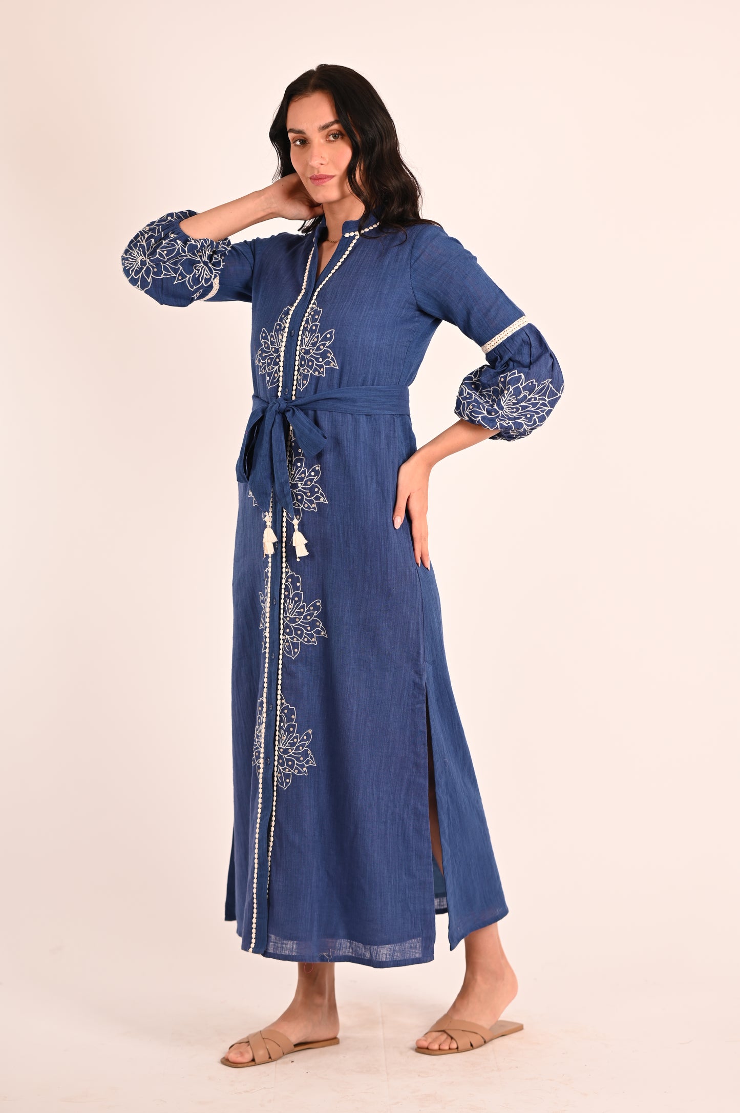 OLIVIA MAXI EMBROIDERED